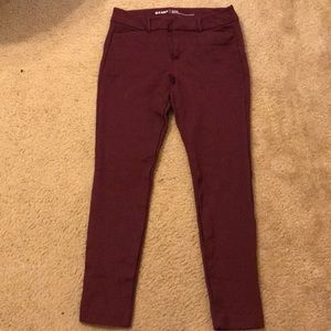 Burgundy Pixie Pant w/ Built-In Sculpt by Old Navy
